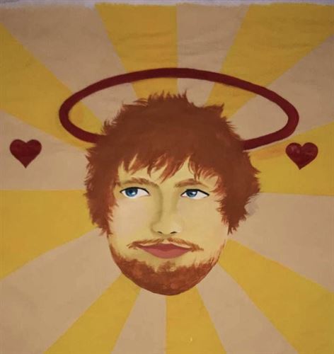 a drawing of Ed Sheeran